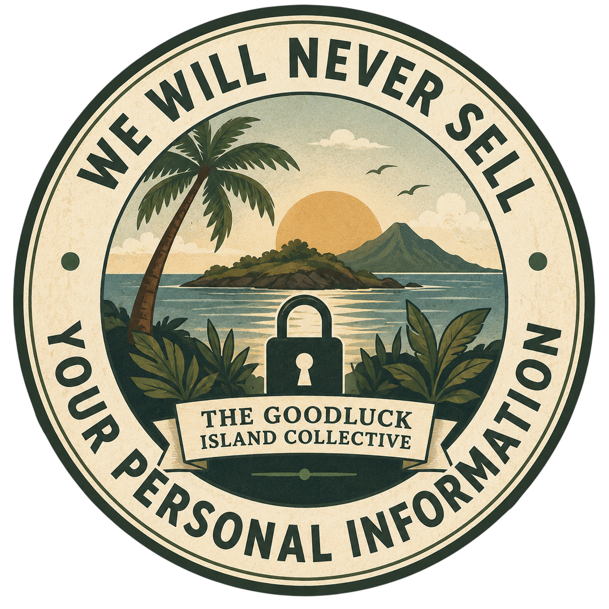 We will never sell your personal information — The Goodluck Island Collective